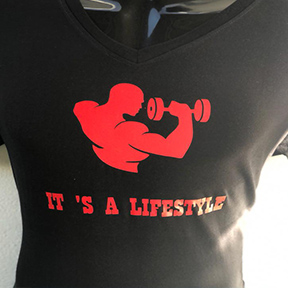 Its a Lifestyle with bodybuilder - Black T Shirt