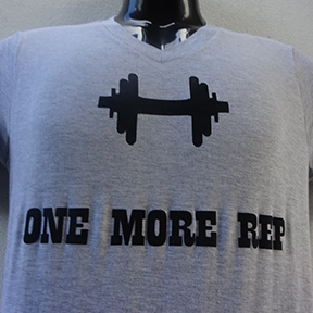 One More Rep - Grey T Shirt